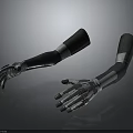 Advanced Robotic Mechanical Arm With Prosthetic Design And Metallic Structure