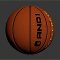 XCELER Orange Basketball With Black Stitching And Logo For Sports Activities