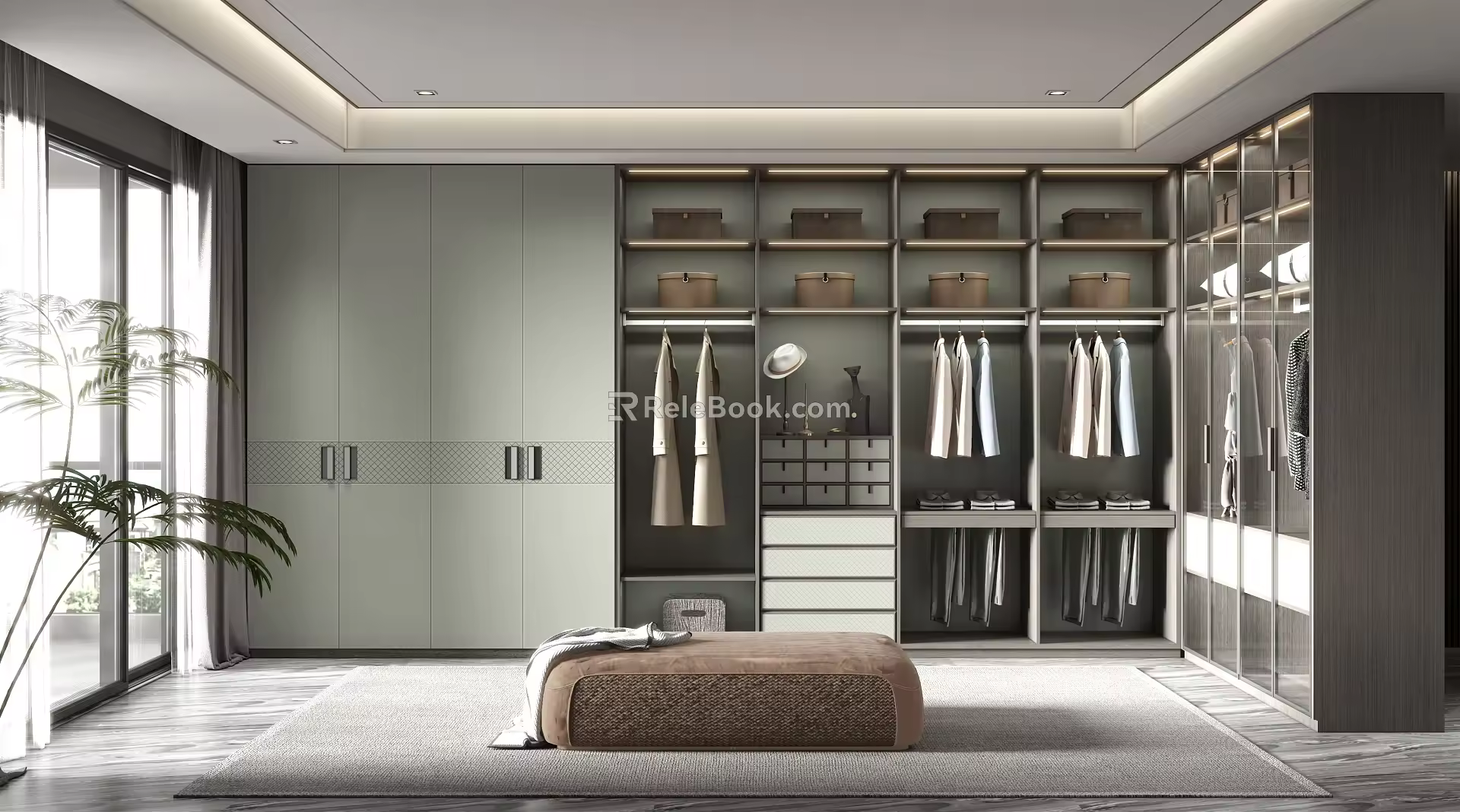 Modern Cloakroom 3d model