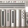 Stylish Standing and Wall Mounted Air Conditioners Fans with Modern Designs