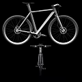 Modern Stylish Bicycle With Sleek Silver Frame Design And Alloy Wheels Featuring Black Handlebars