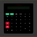 Modern Calculator Electronic Calculator Casio Calculator 3d model