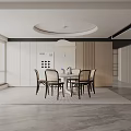 Modern table combination 3d model