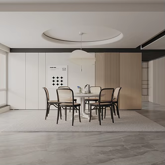 Modern table combination 3d model