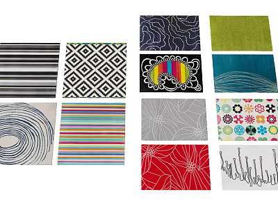 Square carpet 3d model