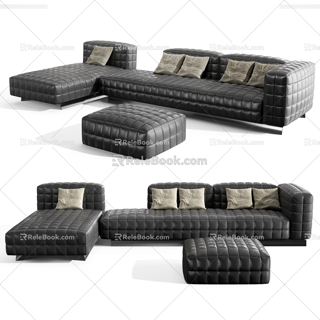 Modern Minotti Combination Sofa 3d model