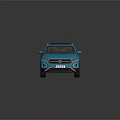Volkswagen Blue SUV With Panoramic Sunroof Sleek Exterior And Modern Design