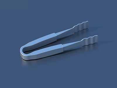 Stainless Steel Food Tongs Ideal for Serving Grilled Meats and Vegetables 3d model