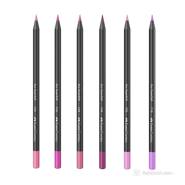 Shu Uemura Eyeliner Pens With Black Barrel Various Color Tips And Shade Numbers 10 12 3d model 