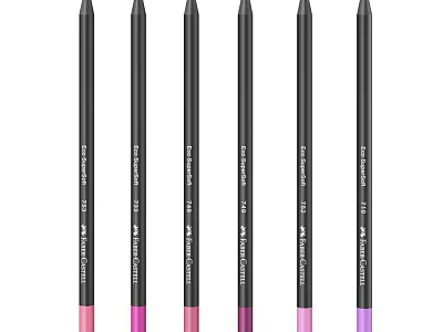 Shu Uemura Eyeliner Pens With Black Barrel Various Color Tips And Shade Numbers 10 12 3d model
