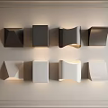 Modern Wall Lamps With Various Geometric Designs In Black And White For Home Interior