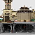 LEGO toy blocks desert fortress castle fortress 3d model