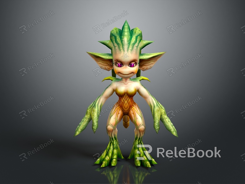 Elf Elf Tree Tree Demon Tree Monster Tree Man Tree Elf Monster Monster Alien Monster model