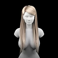 Game and Movie Character With Long Blonde Hair 3D Bust Model
