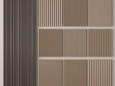 Modern Wall Panels With Vertical Stripes Various Colors And Textured Designs 3d model