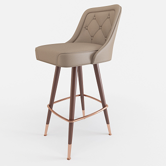 Post-modern Bar Chair Neoclassical Bar Chair 3d model