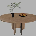 Modern dining table 3d model