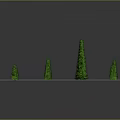 Green Plants in Grid Arrangement with Various Heights Neatly Placed on Flat Surface
