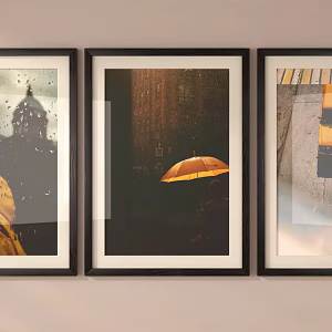 landscape decorative painting 3d model
