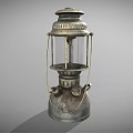 Vintage Metal Candle Lantern With Hollow Out Design And Handle Decoration