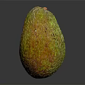 Fresh Ripe Avocado With Green Yellow Skin And Smooth Texture