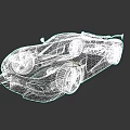Red Sports Car With Black Stripes And Sleek Aerodynamic Exterior Design