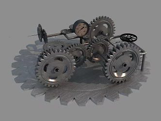 modern gear 3d model