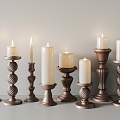 Candlestick lamp 3d model