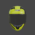 Stylish Yellow And Black Full Face Motorcycle Helmet With Modern Design For Safe Riding