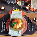 Festive Halloween Pumpkin Tableware Set With Cutlery Dishes And Decorations