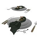 HERMES Modern Tableware Plate 3d model