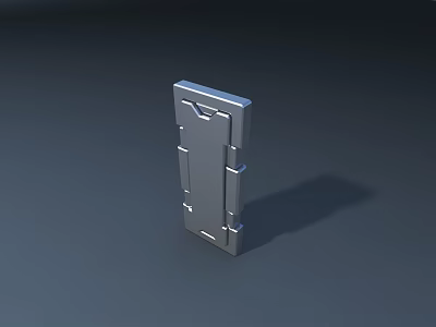 Modern Metal Door Arch With Sleek Lines And Geometric Design Elements 3d model