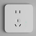 Modern Switch Panels In White And Black With Digital Thermostat Display For Home Interior