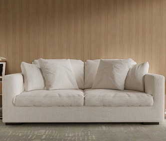 modern double sofa 3d model