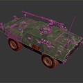 Bulletproof Car Armed Car Armed Bulletproof Car Military Jeep 3d model