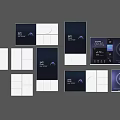 Switch socket switch panel display 3d model