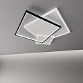 Modern Minimalist Ceiling Lights With Circular Square Ring And Linear Designs For Home Interior 3d model