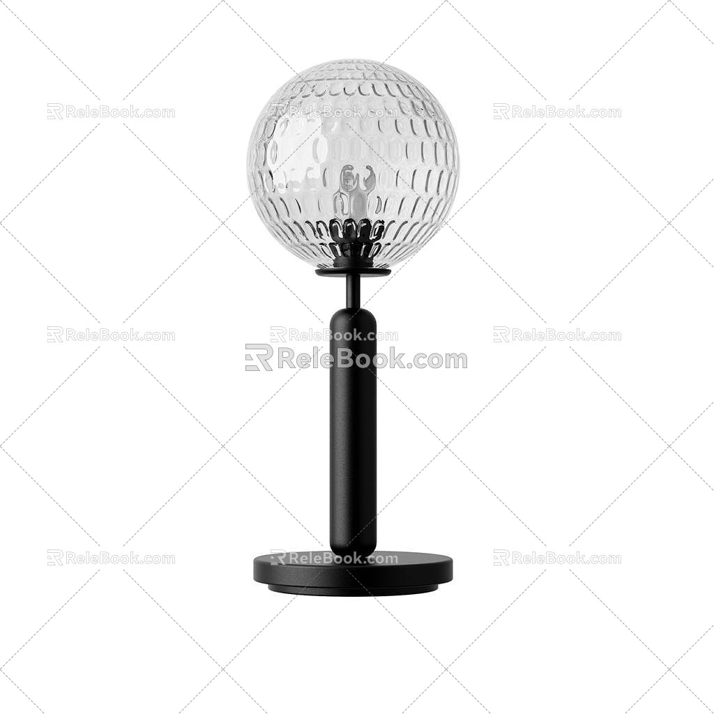 Optical table lamp 3d model