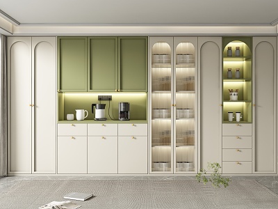 Modern French Wine Cabinet 3d model