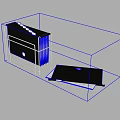 Black File Folders In Metal Rack With Open Folder And White Papers