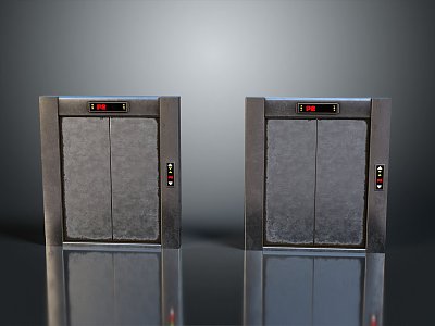 Elevator elevator door life supplies 3d model