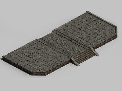 New Chinese Style Pavement Stepped Stone Road Stone Road Stone Road model