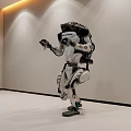 Intelligent Robot Dancing in Modern Indoor Space with Humanoid Mechanical Design 3d model
