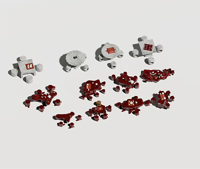 Modern Wooden Outdoor Table Perfect For Patio Garden With Durable Weather Resistant Design 3d model