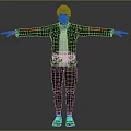 Man in Black Jacket White T-Shirt and Dark Pants Standing with Arms Outstretched