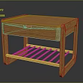 Wooden Entryway Sidetable Cabinet With Drawer And Lower Storage Shelf Modern Design
