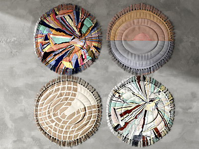 Modern Round Carpet 3d model