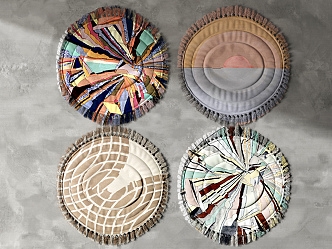 Modern Round Carpet 3d model