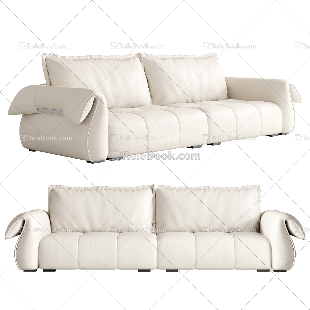 Double sofa 3d model