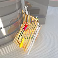 New Century Electrical Mall Event Entrance With Curved Design And Colorful Decorations